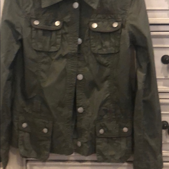 Olive utility jacket by Daytrip-excellent used con - Picture 3 of 5
